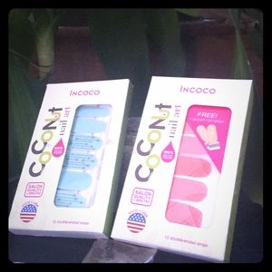 Incoco Coconut Nail Art Set of 2 - 12 strips each